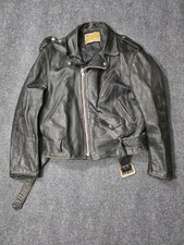 Giacca moto Schott Perfecto taglia 46 pelle di sterzo colore nero USA