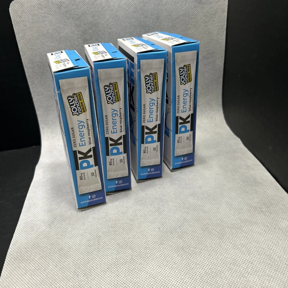 Pure Kick Jolly Rancher Blue Raspberry Drink Mix 6 Stick Each Lot of 4 - Image 2 of 4
