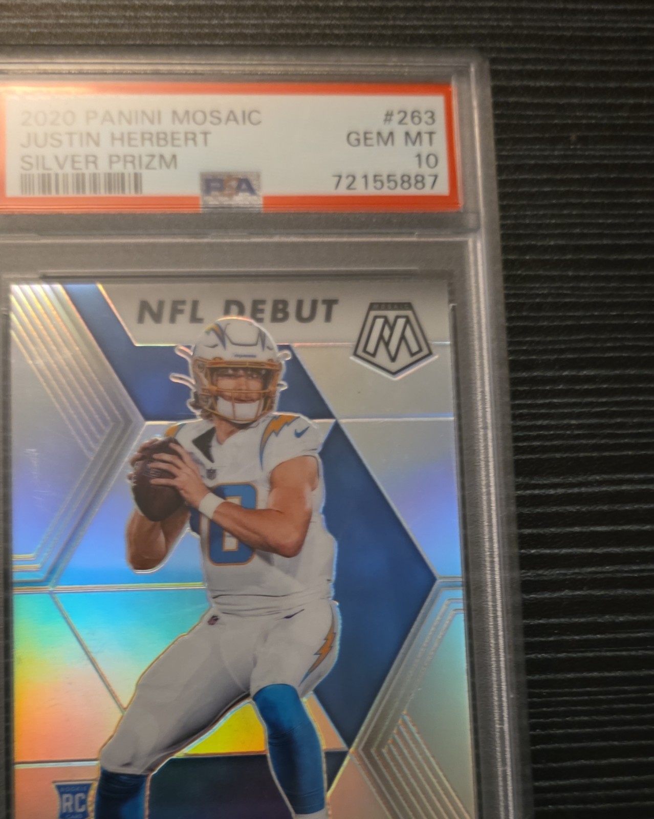 Justin Herbert Panini Mosaic #263 Silver