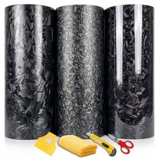 Premium Forged Carbon Fiber Vinyl Film Wrap Gloss Satin Matte Black Sticker Deca