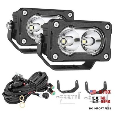 LED Pod Light 2PCS 3inch 40W 4000LM Flood Beam Baja Light with DT 3inch - Flood