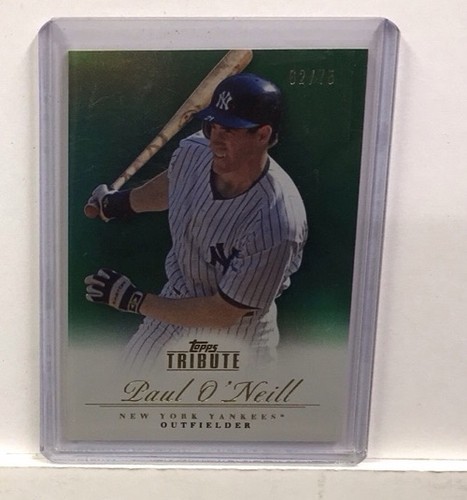 2012 Topps Tribute Green 62/75 Paul O'Neill #58 Yankees M - Photo 2/3