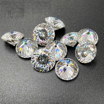 Sparkling D Color Russian Round Cut 0.1-5ct Moissanite Loose Stone GRA VVS1