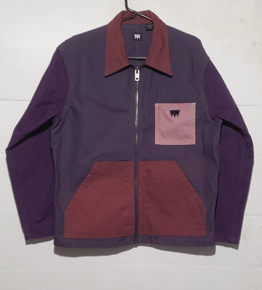 Levi's Men Skateboarding Color block Garage Jacket Purple Mens Size S-P-CH - Image 3 of 4