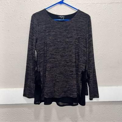 NIC+ZOE Fireflight Space Dye Tie Top Petite Medium