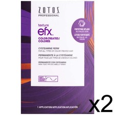 SALON BEAUTY ZOTOS HAIR CURLING TEXTURE THIO FREE EFX PERM - COLOR TREATED 2 PK