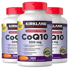 Kirkland Signature CoQ10 300mg, 100 Softgels , Exp.08/2027