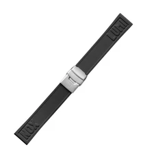 Replacement Strap Interchangeable Strap Luminox 24 mm Rubber Black XS - XL Length