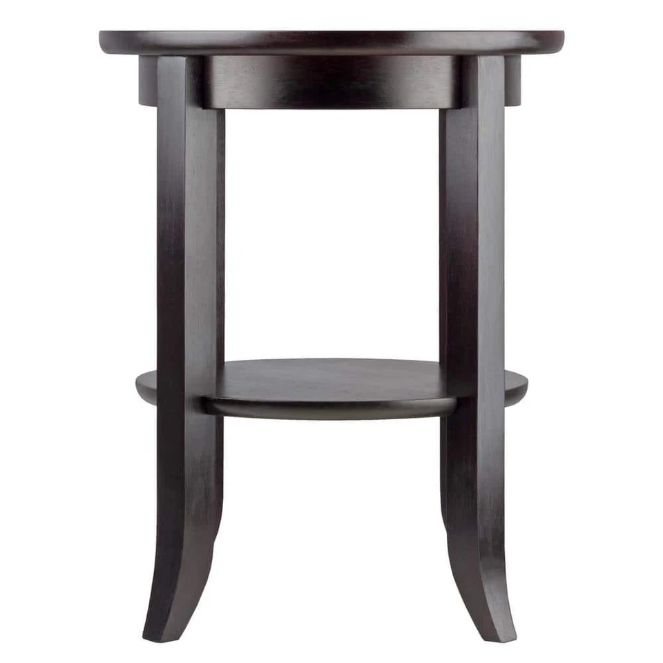 WINSOME WOOD End and Side Tables Wood Frame Material Round Shape in Espresso - Image 3 of 4