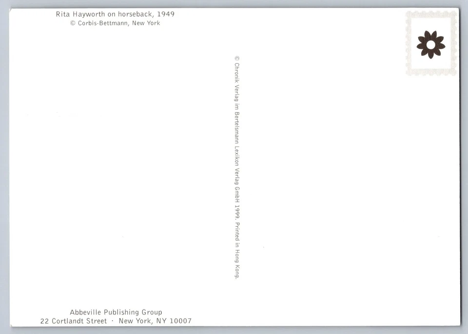 #3772c Costume Design FDC Maxi Card Rita Hayworth - Image 2 of 2