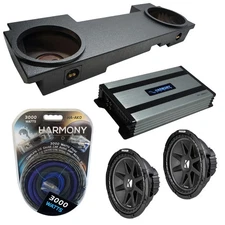 02-13 Chevy Avalanche Underseat Kicker Comp C12 Dual 12" Rhino Sub Box HA-A800.1