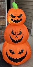 4FT Inflatable Halloween Pumpkin Decor with LED Lights for Outdoor Garden Yard