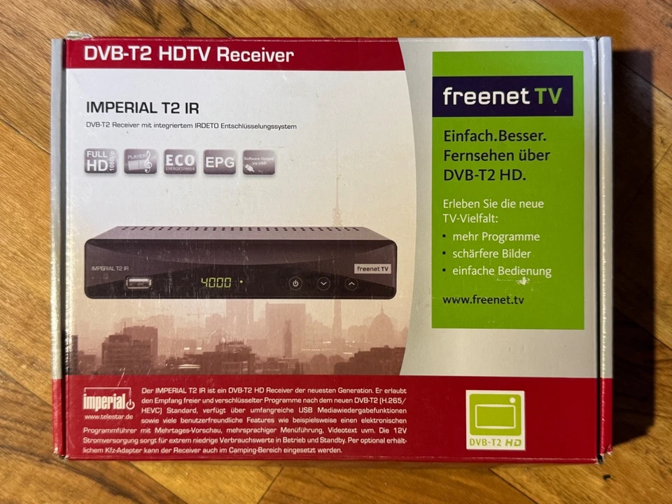 DVB-T2 HDTV Receiver IMPERIAL T2 IR - freenet TV