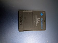 Sony SCPH10020 MEMORY CARD 8MB - Black - NO RETURN  TESTED  WORKS 