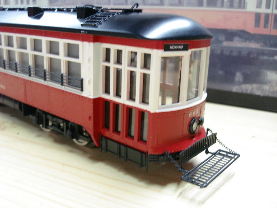 Western Hobbycraft O Guage Powered Street Tolley 3 Rail #663 RED - Image 2 of 4