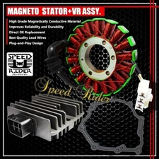 FOR 06-16 YAMAHA YZFR6 MAGNETO COIL STATOR+VOLTAGE REGULATOR RECTIFIER+GASKET