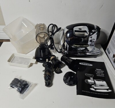 Omega 8006 Nutrition Center HD Slow Masticating Juicer, Grinder, Pasta  Maker