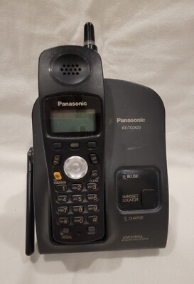 panasonic kx-tg2620. 2.4GHZ range, black cordless phone | eBay