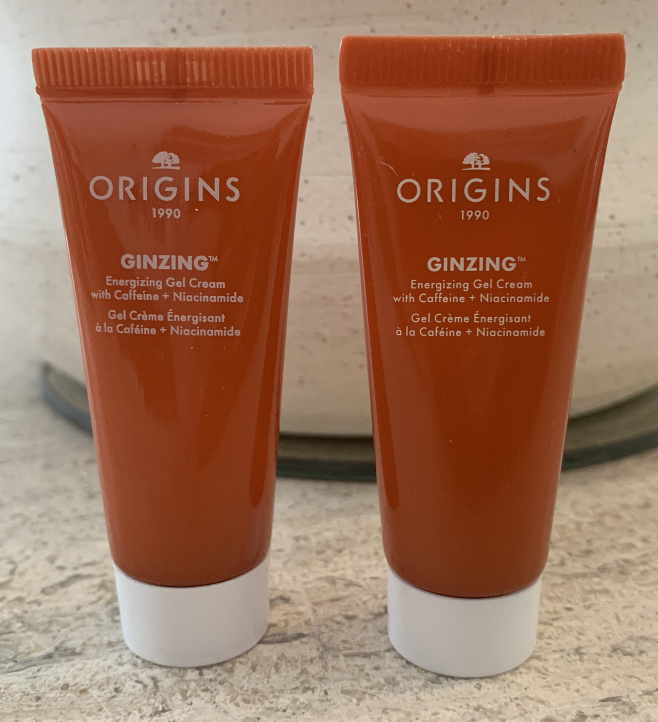 2x ORIGINS Ginzing Energizing Gel Cream With Caffeine + Niacinamide 0.5/15mL Ea