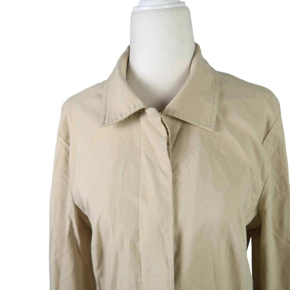 Chaqueta ligera vintage años 90 Frenchi caqui tostado longitud media L Foto 2 de 4