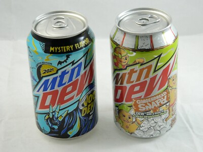 Mountain Dew VooDew 2021 Gingerbread Snap'd 12 Oz Can Voo Dew New MTN 2 Pack