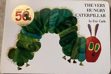 The Very Hungry Caterpillar 1st Edition Celebrating 50th Years GOOD Board Book