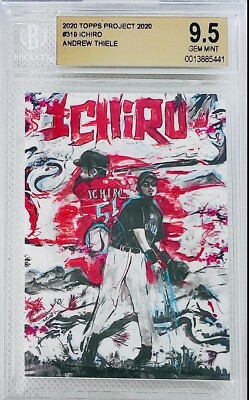 Topps Project 2020 Ichiro Suzuki #319 Andrew Thiele BGS 9.5 💎 Low