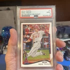 2014 TOPPS #1 MIKE TROUT  NO SPARKLE ON CLEAT PSA 9 Angles