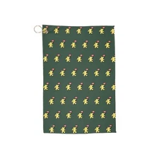 Grateful Dead Bear Inspired Masters Golf Towel Augusta National - Green