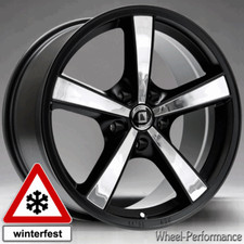 18 Zoll DW3 Felgen 8x18 5x120 ET30 schwarz mit Edelstahlinlays für BMW