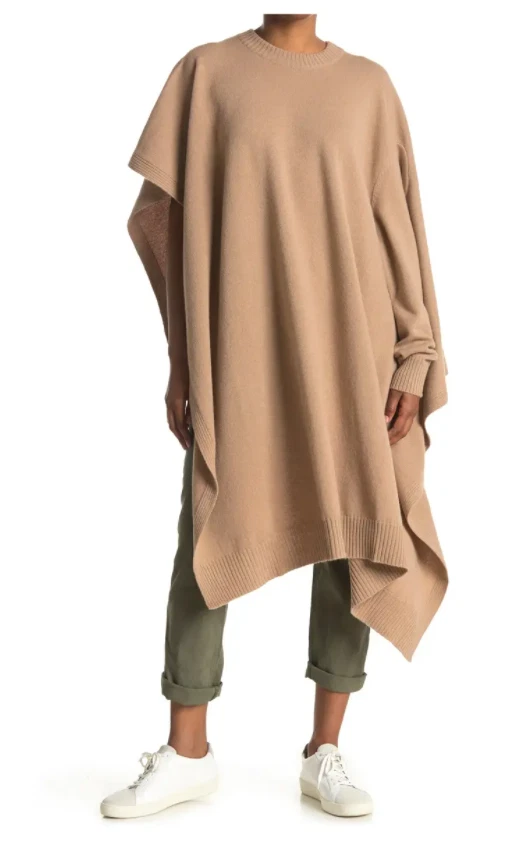 Long sleeve poncho sweater cheap