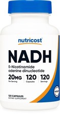 Nutricost NADH Supplement 20mg 120 Capsules