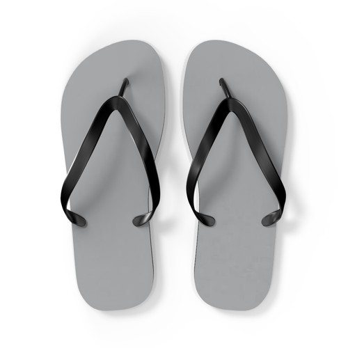 Gray Summer Sandals, Beach Shoes, Vacation Flip Flops, Pool Slides, Comfortable