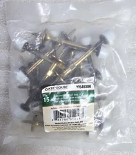 Lot of 15 New Gatehouse 3" Solid Door Stops ANTIQUE Brass 549300 Contractor Bulk