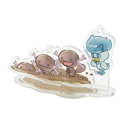 Pokemon Center Original Lost Quaxly Acrylic Stand Key Chain #3 Paldean Wooper