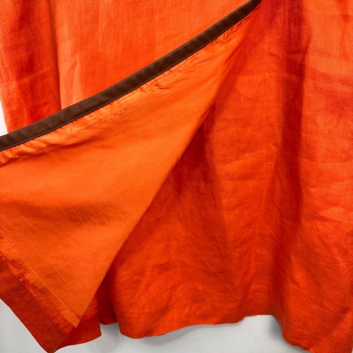 Lauren by Ralph Lauren Wrap Linen Box Skirt Orange AU UK 16 US 12 EU 44 - Bild 9 von 18