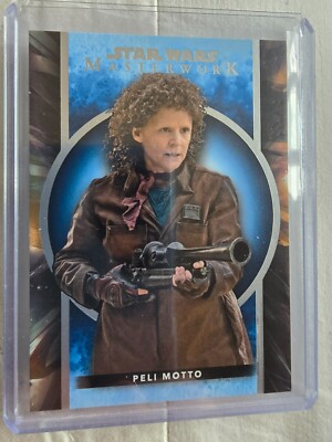 Star Wars Topps Masterwork 2022 Blue Parallel Card - Peli Motto - 49 Amy Sedaris