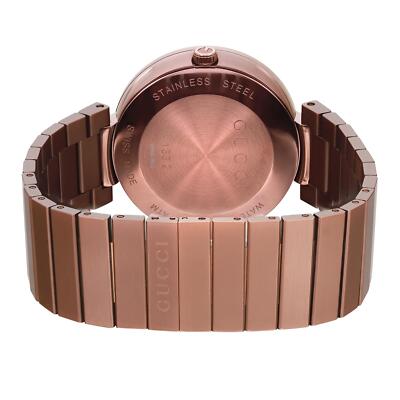 Gucci Interlocking XL PVD 42mm Steel Brown Dial Men Quartz Watch