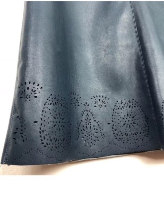 Zara Blue Faux Leather Dress Size XS | eBay UK