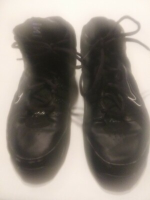 Nike Shox Zoom Flight 2005 311739 Basketball Hi-top Shoes Size 10.5 Black READ