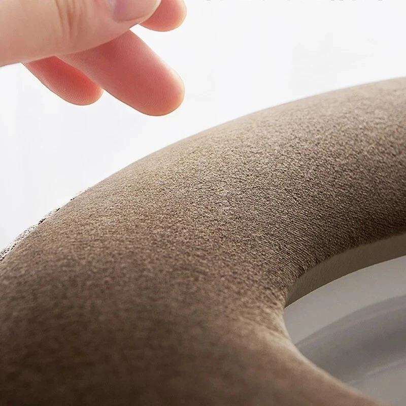 Toilet Seat Cover Soft Thicker Warmer Stretchable Washable Cushion Mat Bathroom - Image 2 of 4