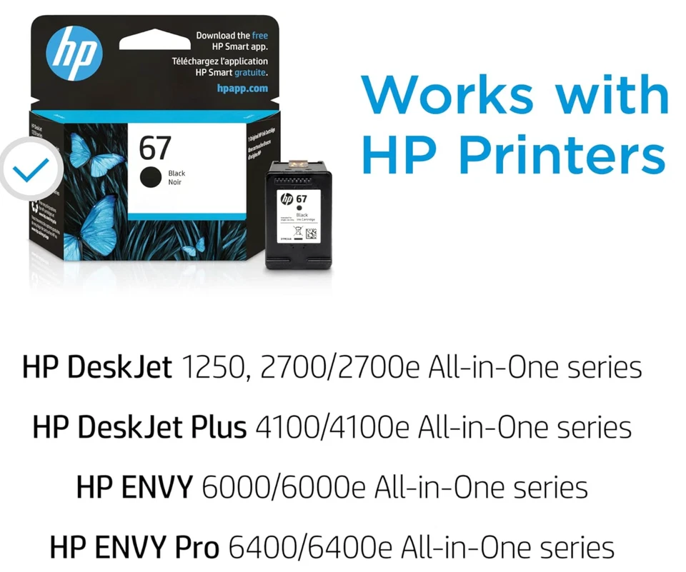 Pack de 4 Cartuchos de Tinta Original HP 67 Negro, ~120 páginas, 3YM56AN- OFERTA LIMITADA Foto 3 de 4