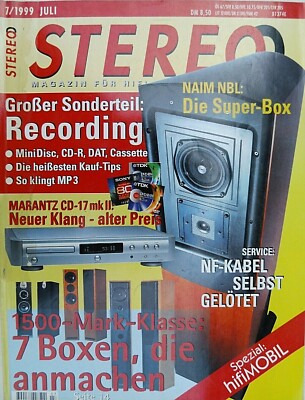 STEREO 7/99,PROGRESSIVE AUDIO ELISE,Z SYSTEM RDQ 1,MARANTZ CD 17 MK II,TANNOY R2