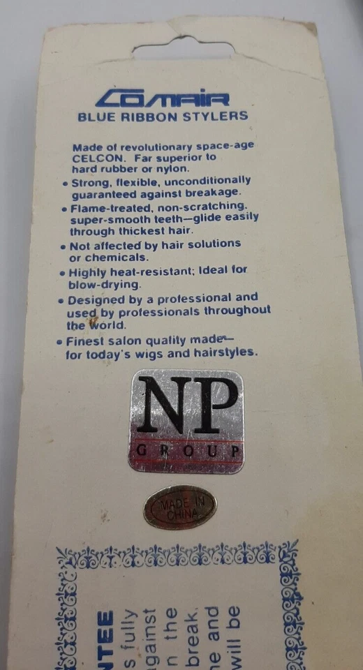Peine vintage Comair Teaser cinta azul estilos profesional calidad salón 510 Foto 4 de 4