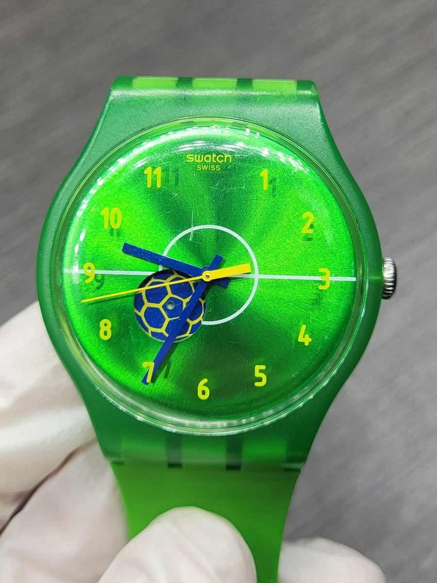 Swatch SUOZ175 New Gent ENTUSIASMO Brazil Football Watch eBay