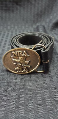 NRA ILA Eagle Guns Belt Buckle Made in USA Smaller But Heavy with