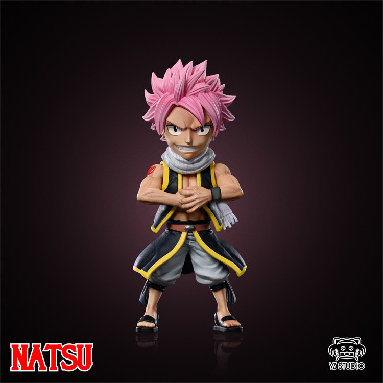 natsu YZ Studio FAIRY TAIL Natsu Resin Statue In Stock WCF Scale Happy
