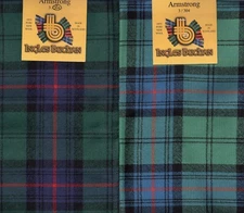 Scarf Clan Armstrong Tartan Scottish Wool Plaid 