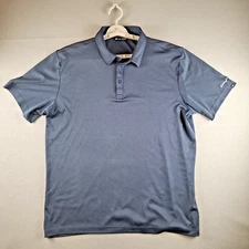 Travis Mathew Golf Polo Shirt Men's XL Steel Blue Range Resources Embroidery 