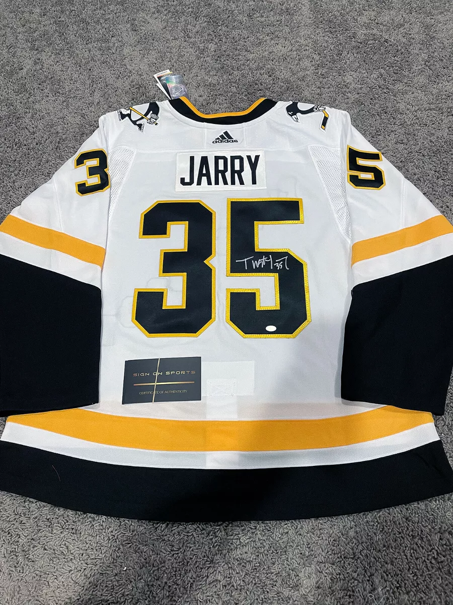 Tristan Jarry Pittsburgh Penguins Autographed Reverse Retro Adidas Jersey